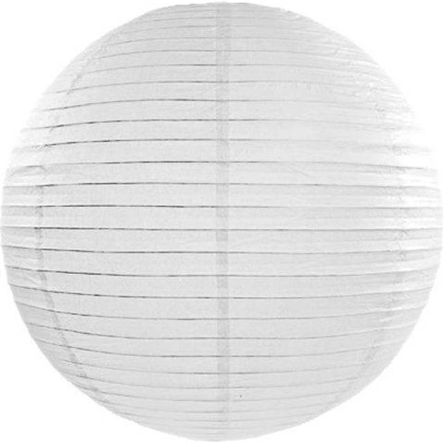 Billede af PartyDeco Hvid 1 stk. Lanterne 45cm