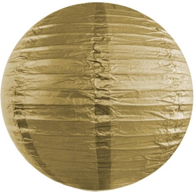 Billede af PartyDeco Lanterne 25 cm guld